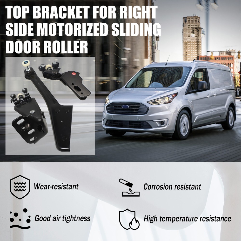 Right Sliding Door Roller Set Bottom Middle Upper Metal for Ford Transit Connet