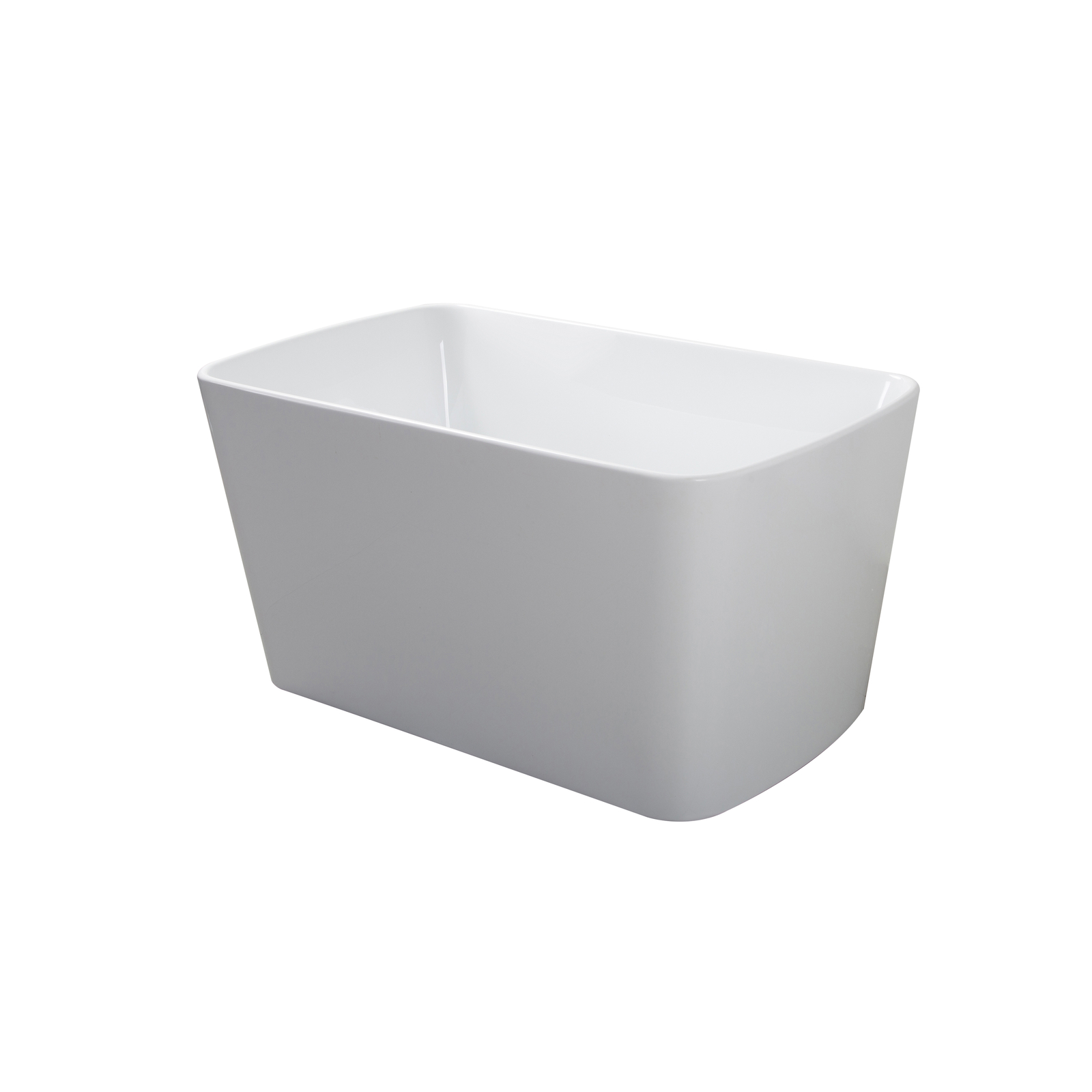 49" Freestanding Bathtub with Integrated Seat, Acrylic Stand Alone Soaking Tub