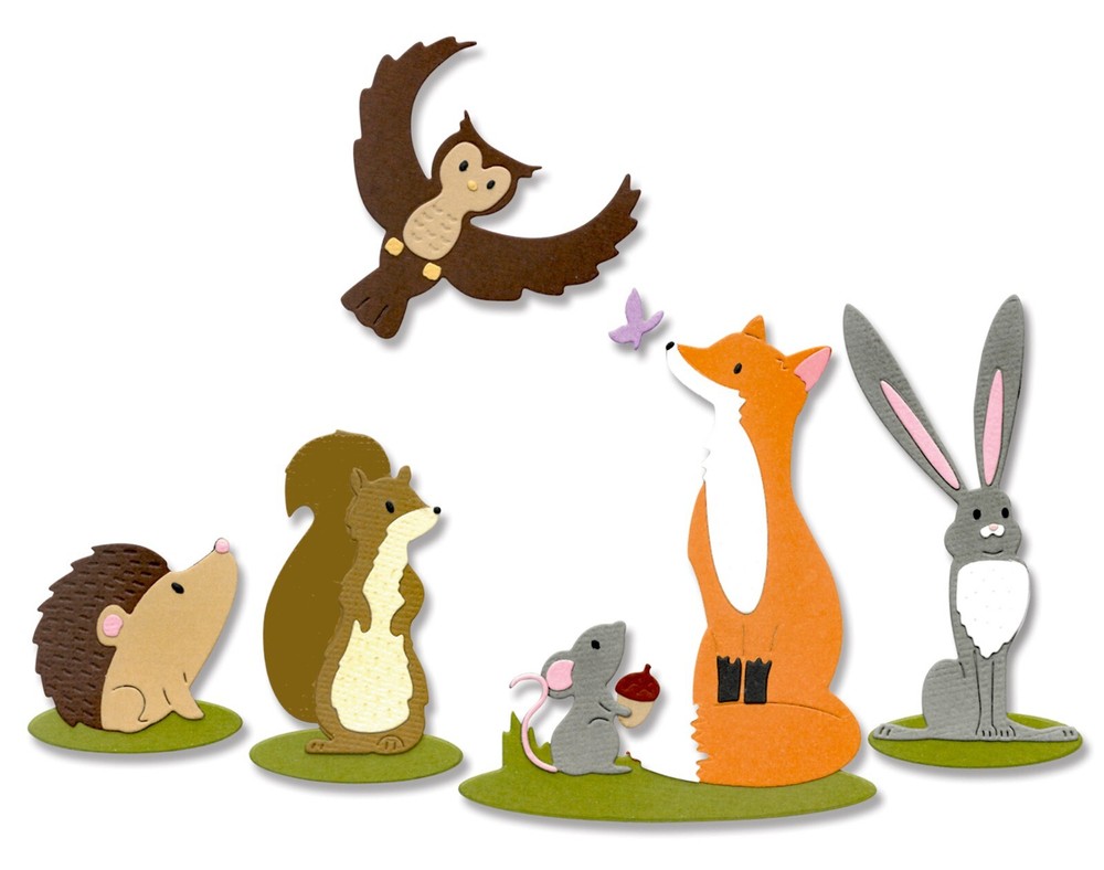 Sizzix Thinlits Forest Animals #1 10pc set #666240 Retail $24.99 by J. Griffiths