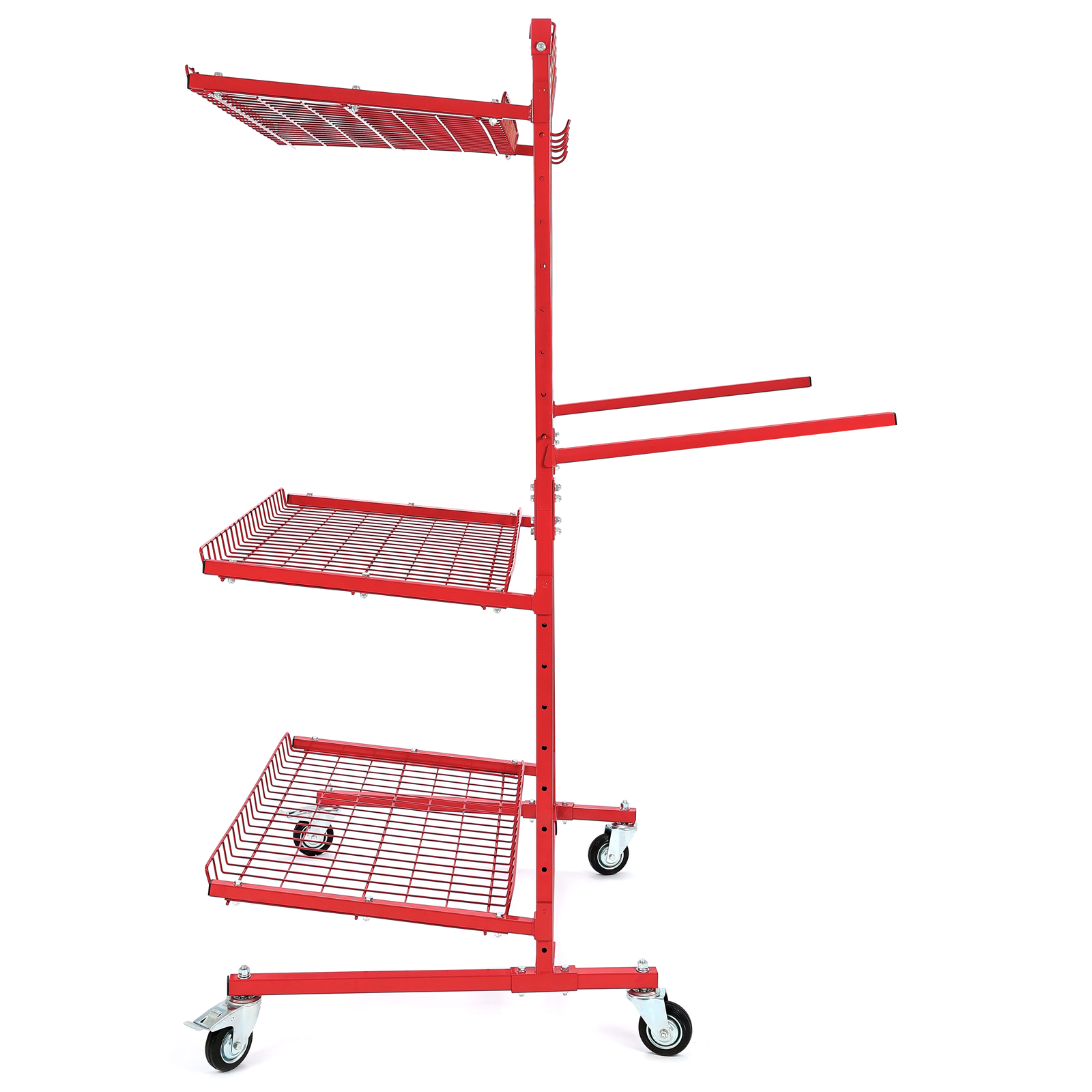 Auto Parts Storage Rack - 3 SHELF - Tools Trolley Adjustable Painted Collision