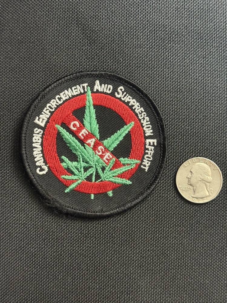 RARE! Cannabis Enforcement & Suppression Effort Patch