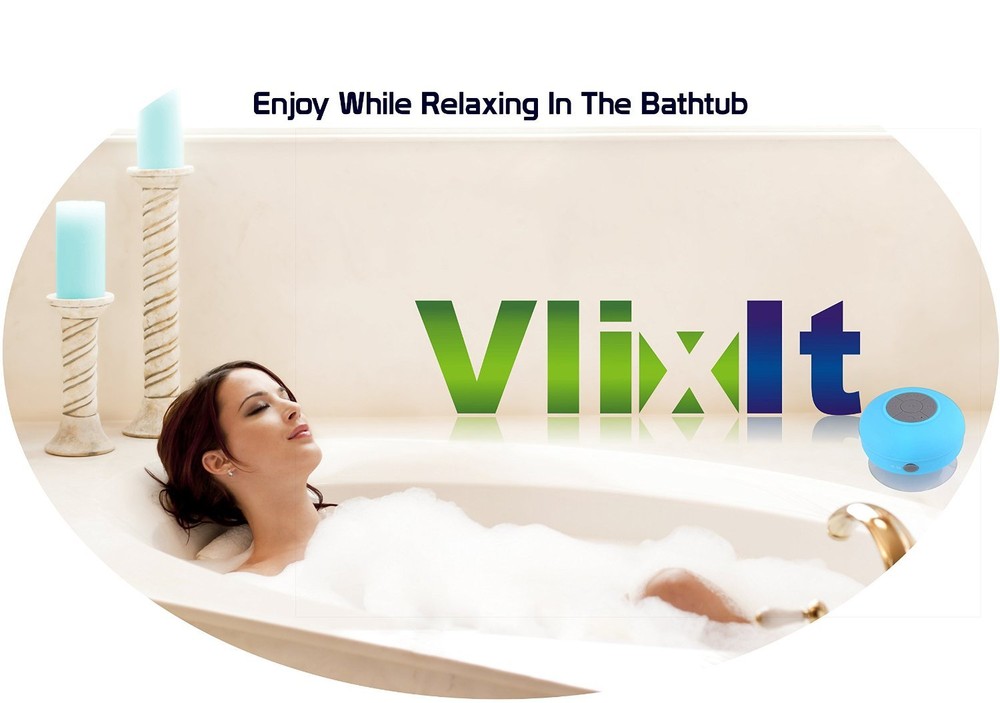 Waterproof Bluetooth Portable Speaker with Built-In Mic