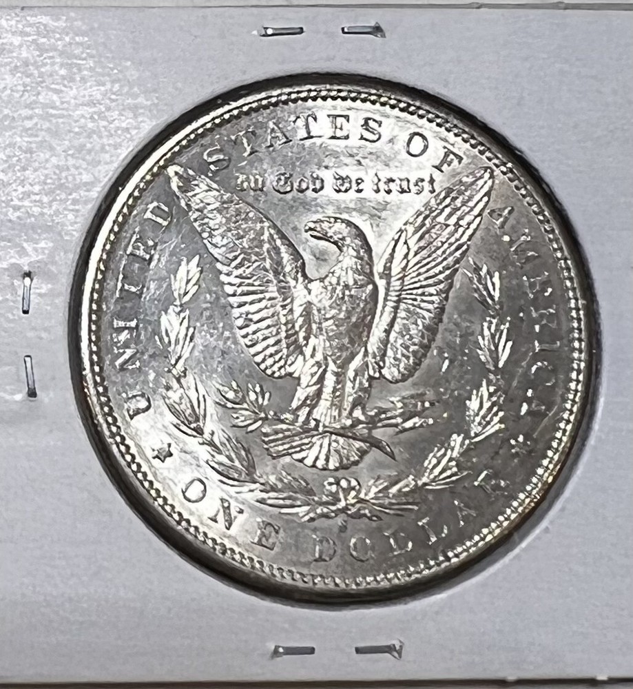 1897 S Morgan Silver Dollar $1 BLAST WHITE !!