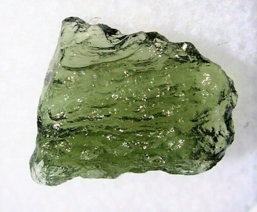 METEORITE MOLDAVITE GREEN LARGE IMPACT FRAGMENT METEOR STONE SPACE ASTEROID ROCK