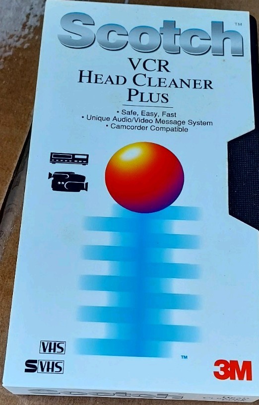 Scotch VCR Head Cleaner Plus Vhs Tape