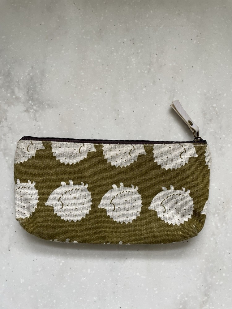 Pencil Pouch Fabric Hedgehogs