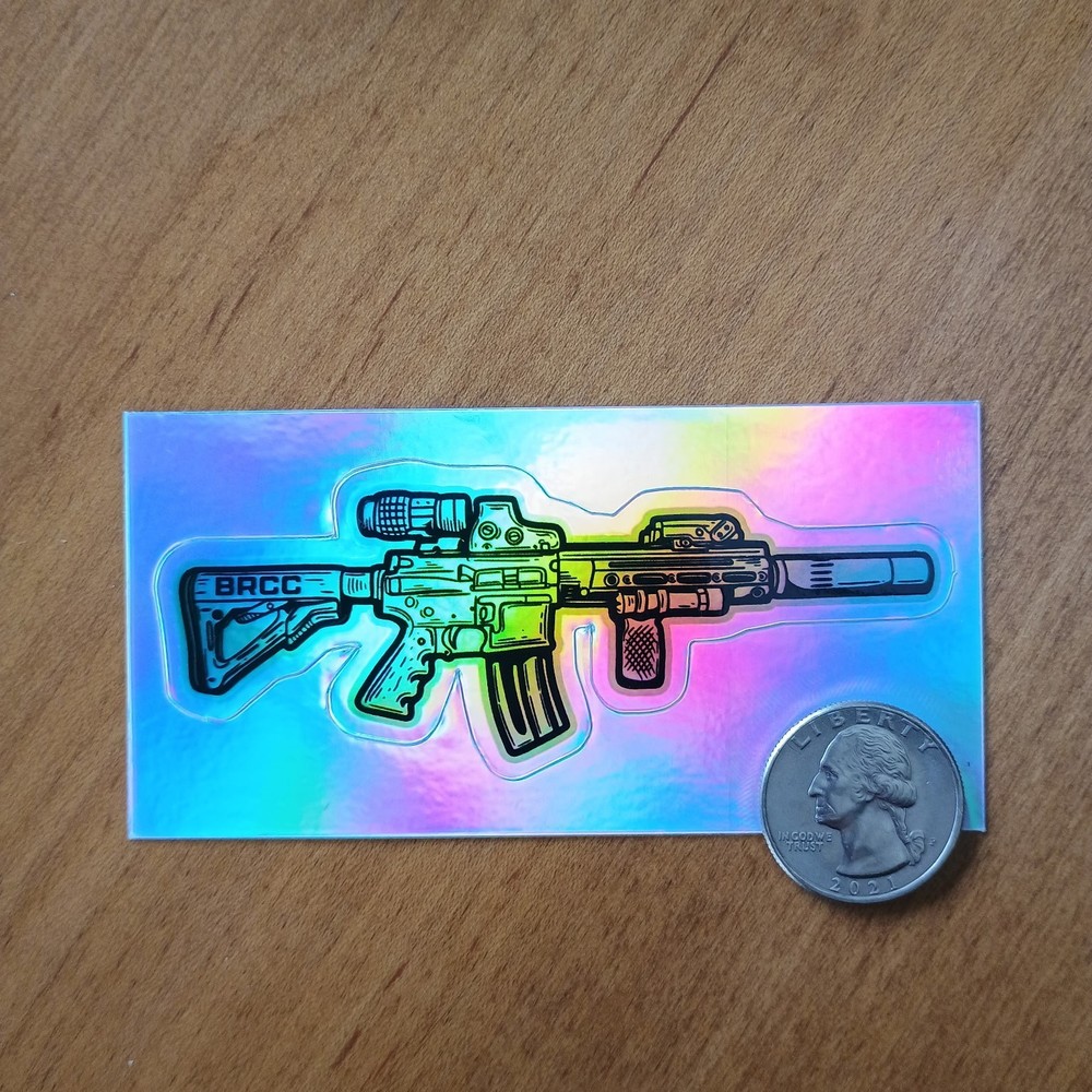 BRCC Sticker Neptune Spear 2025 #81 Automatic Rifle Silencer Reflective