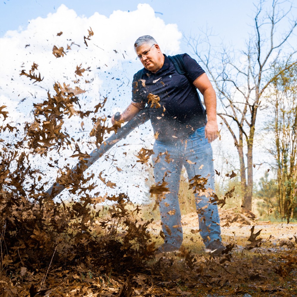 BADGER 2-Cycle Backpack Leaf Blower Gas Powered Lightweight