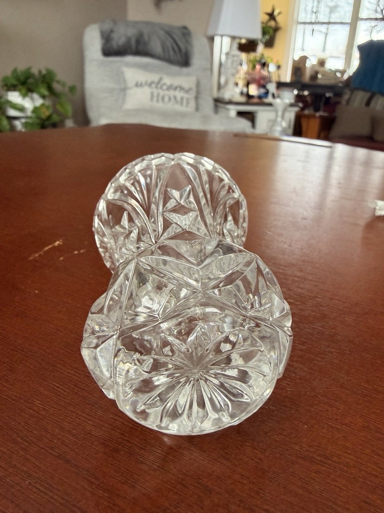 Cut Lead Crystal Toothpick Holder