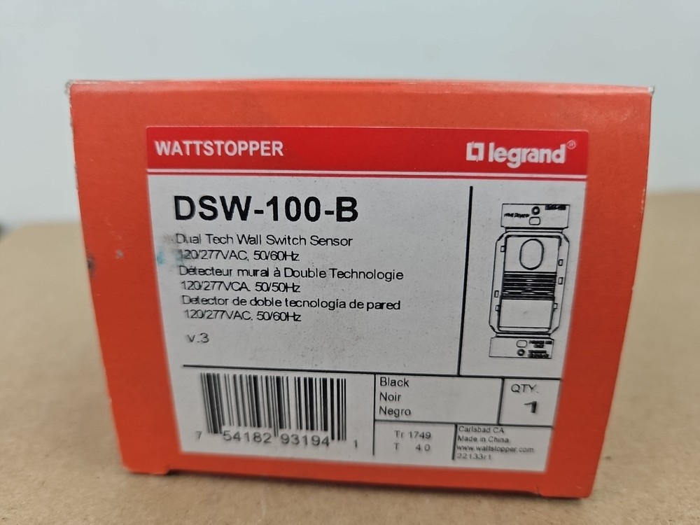 Wattstopper DSW-100-B Black Sensor