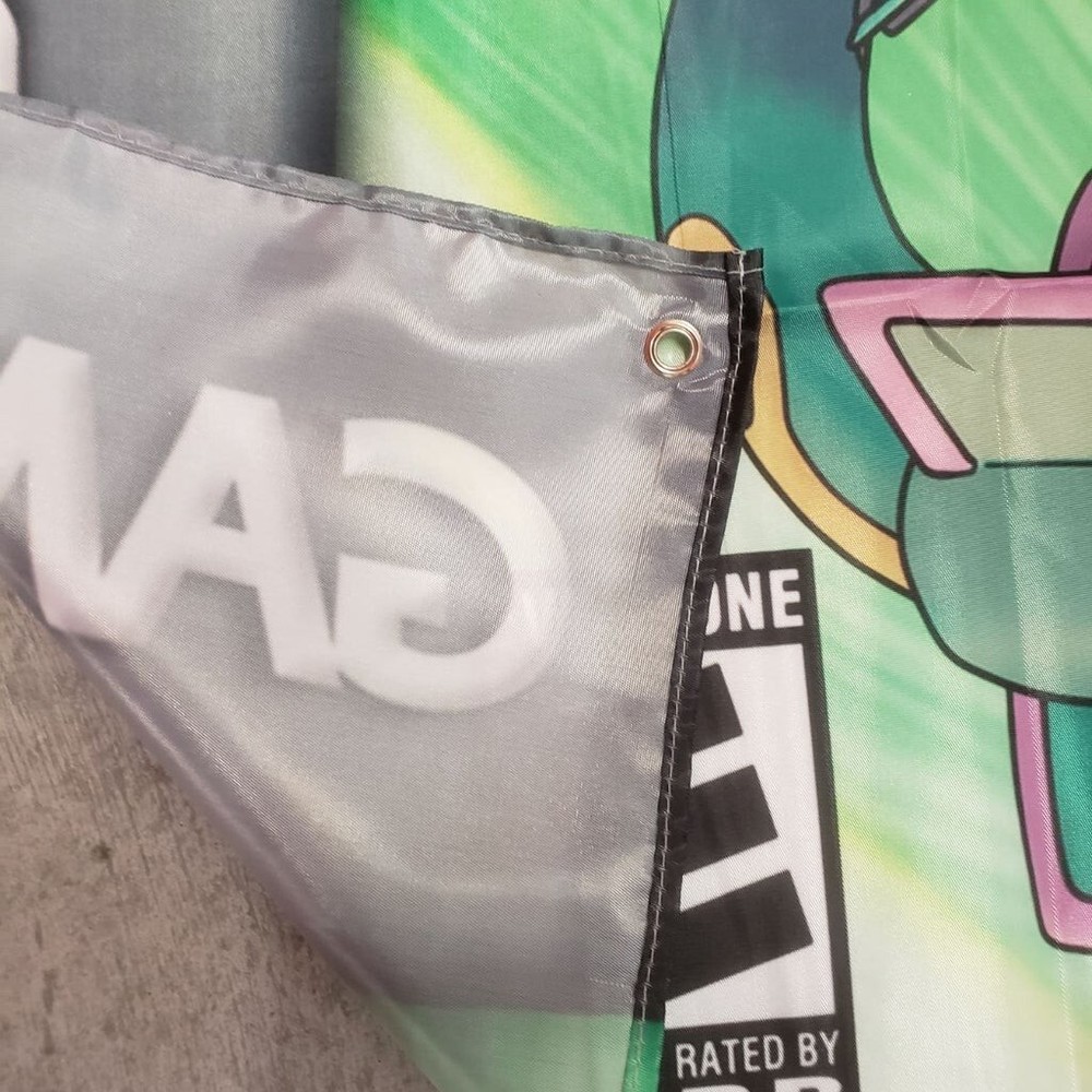 Pokemon Emerald Version Gameboy Advance Custom Wall Banner Tapestry 3 x 3 Ft