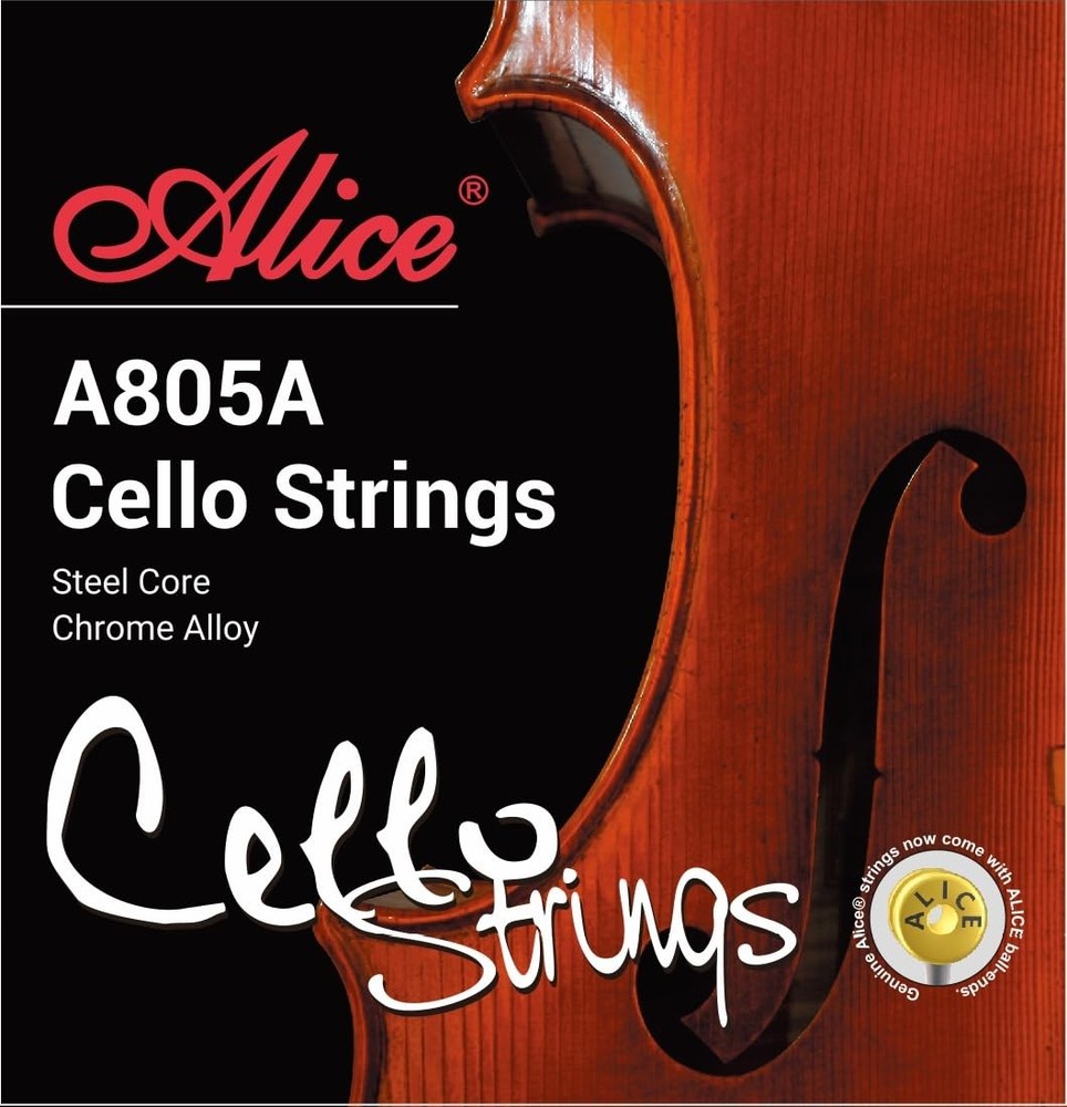 4/4 Cello String Set - A805A Cello Strings 4/4 Full Set (A-D-G-C) with Steel ...