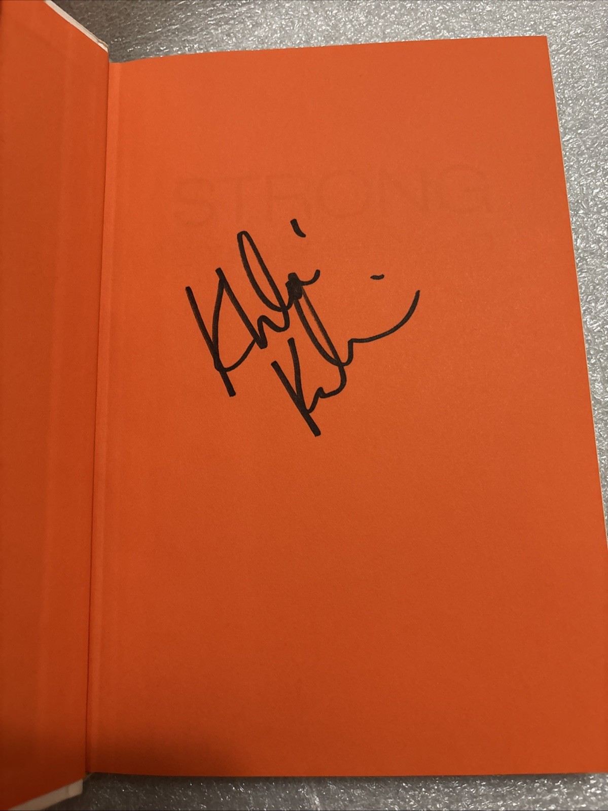 Khloe Kardashian SIGNED Hardcover Book Strong Looks Better Naked Autograph 1st