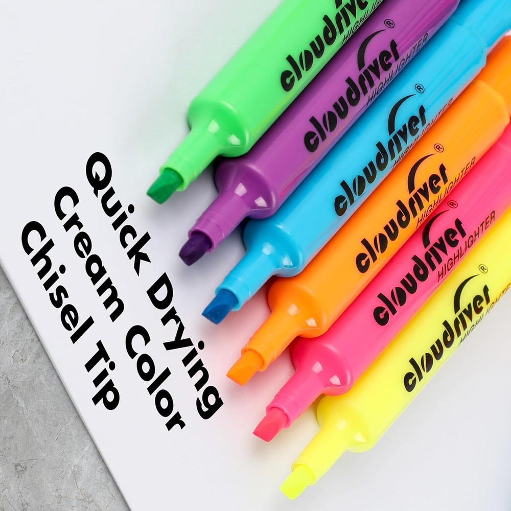 Highlighters Bulk Pack of 72, Assorted Color, Chisel Point, Quick Multicolor