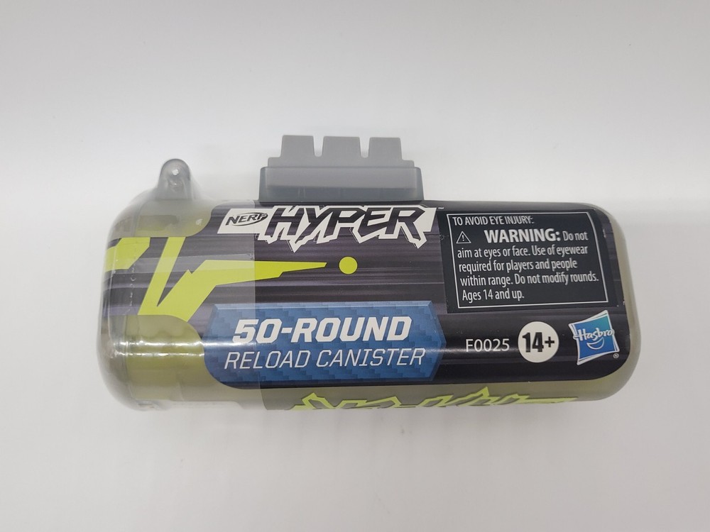 Nerf Hyper 50-Round Reload Canister: Nerf Hyper Blaster Compatible New, Sealed