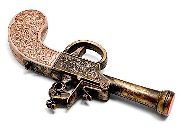 10" New! Foam Vintage 18th Century BRITISH English FLINTLOCK Replica Pistol GUN