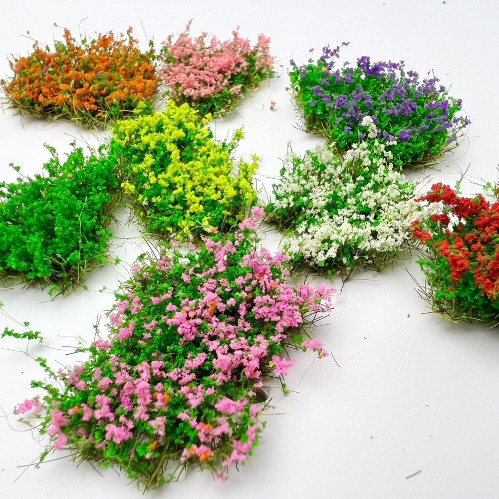 MODEL DIY GRASS CLUSTER Static Realistic Tuft Plant Micro Models Landscape