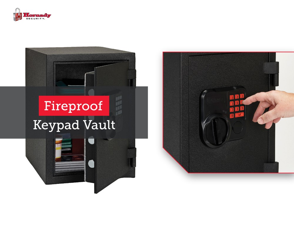 Hornady Fireproof Safe for Guns and Valuables with Keypad Entry