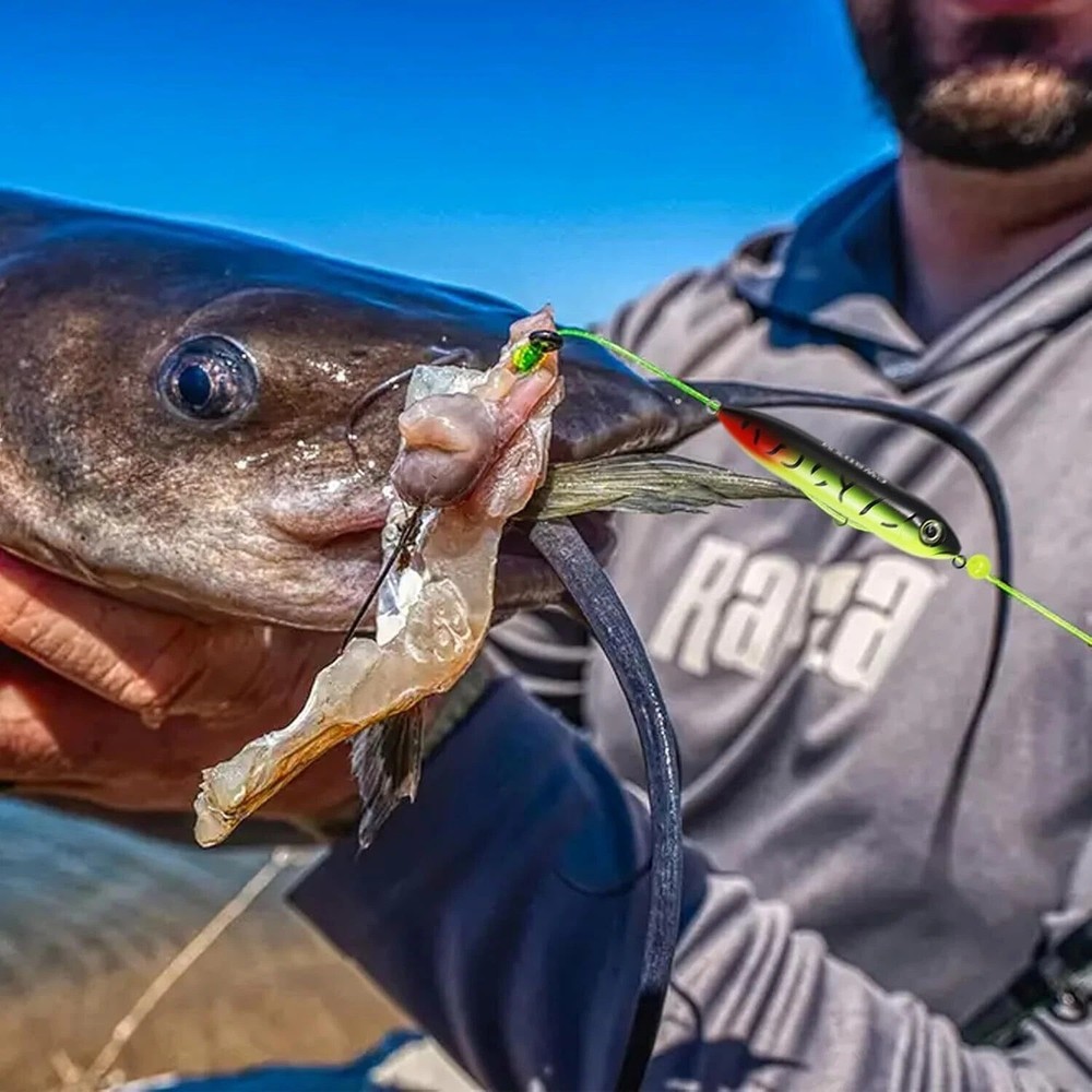 Catfish Float Rig Demon Dragon Style Rattling Line Float Propeller and Circle