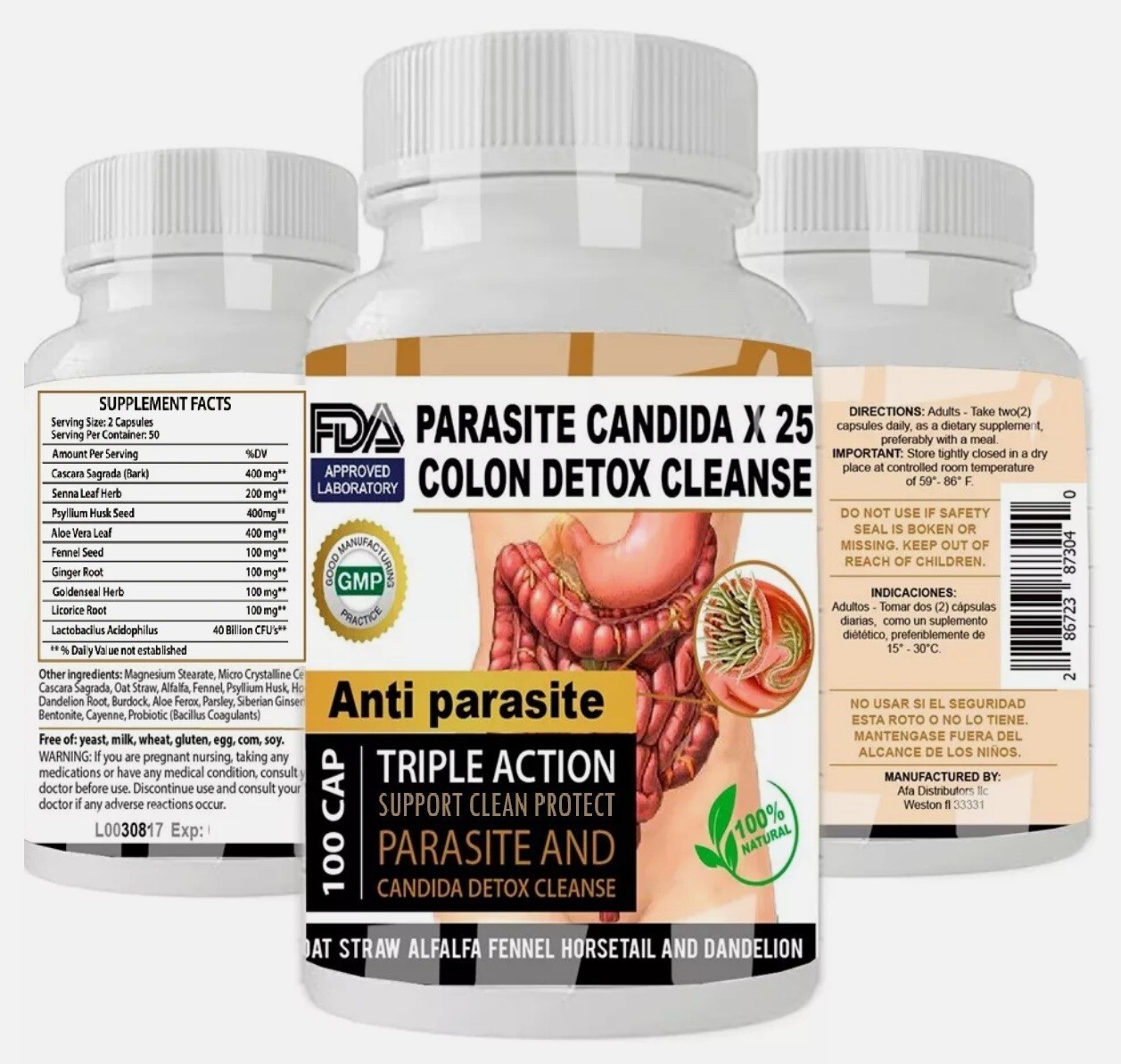 Parasite Killer - ANTI-PARASITE COMPLEX -To do a parasite Cleanse- 1 Bottle