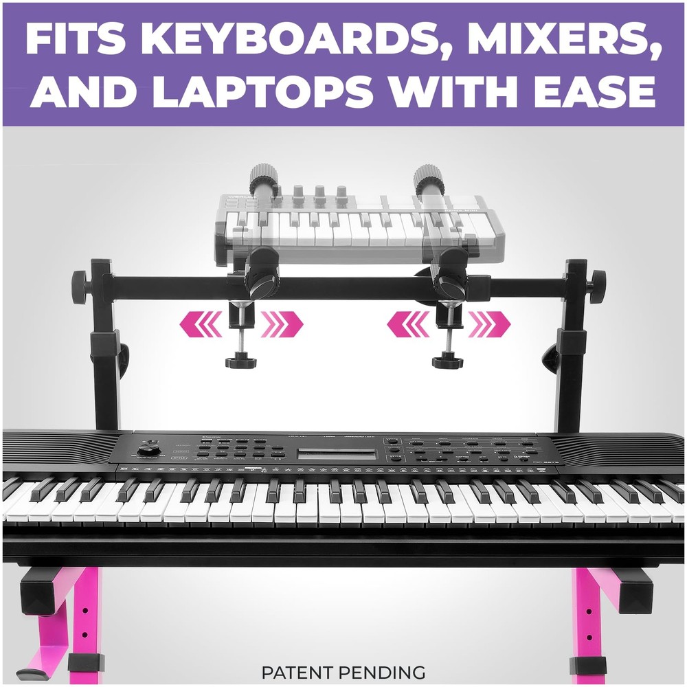 2 Tier Keyboard Stand Attachment - Arms Only - Adjustable Electric Digital Pi...