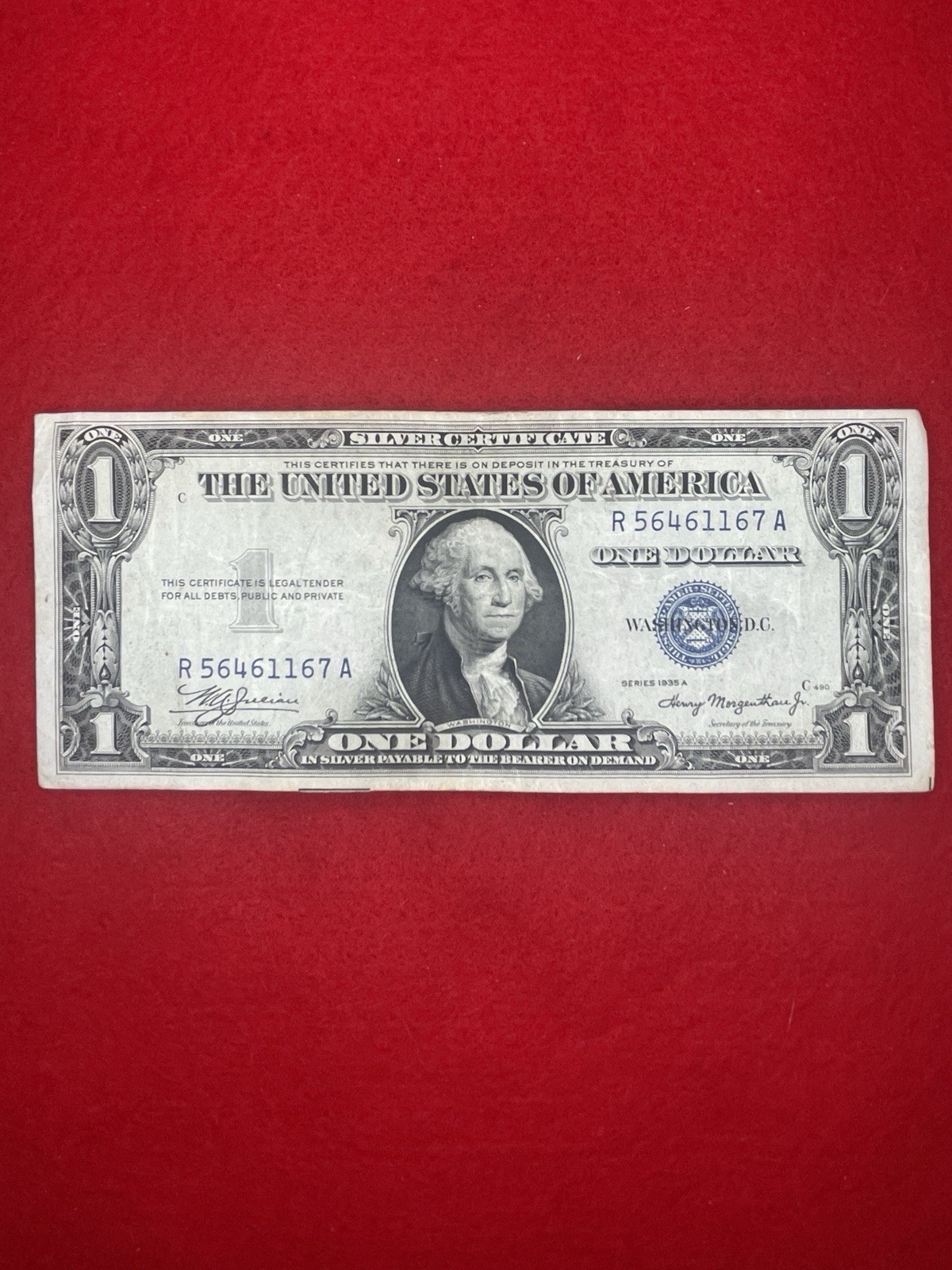 🌴1935A $1 USA  Silver Certificate RARE