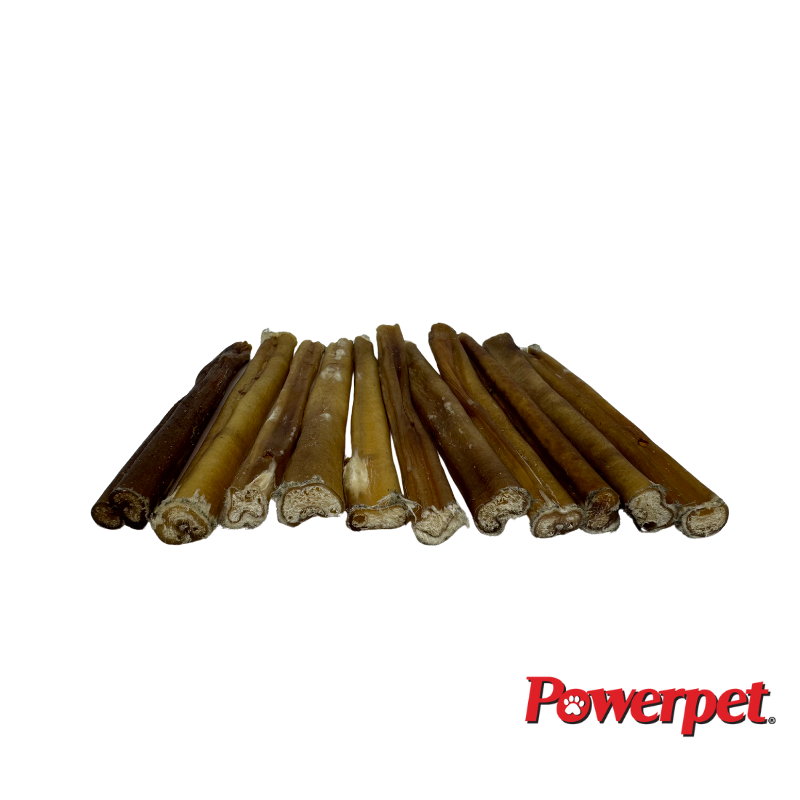 Powerpet- All Natural Bully Sticks Steer "Thin" 6inch-BRC CERTIFIED