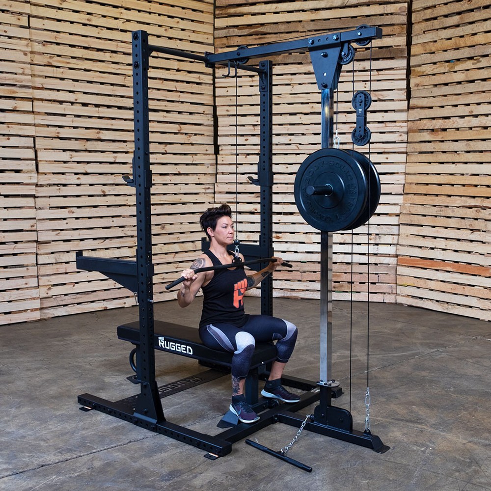 Rugged Half Rack Lat Attachment
