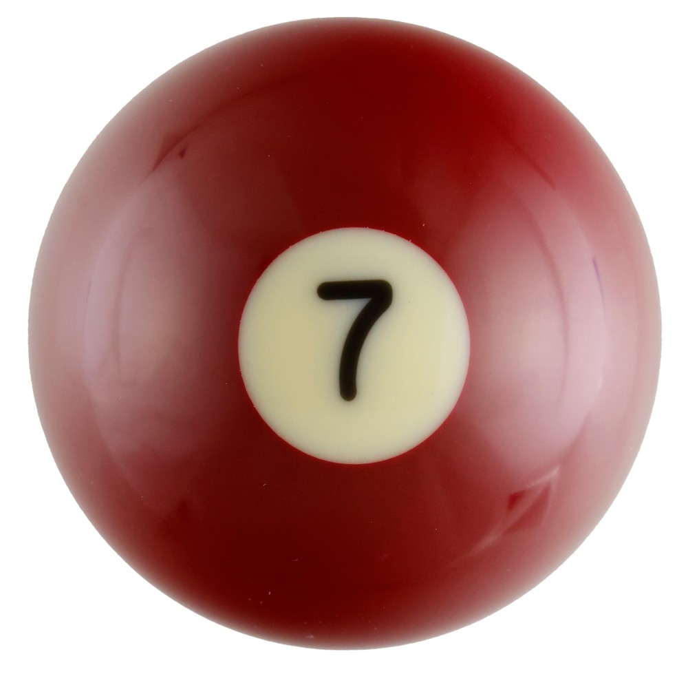 SRS #7 Replacement 2-1/4 Pool Ball (Solid Burgundy)