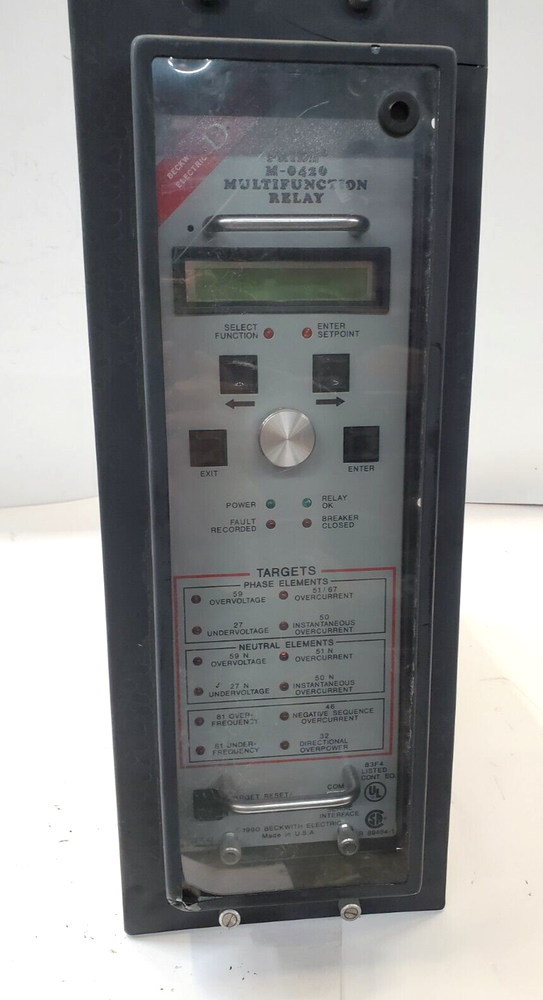 BECKWITH ELECTRIC MULTIFUNCTION RELAY PROTECTION MODULE PRIDE M-0420 48VDC