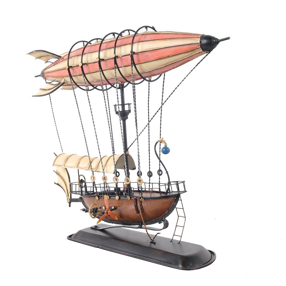 Steampunk Airship Model 14" Handmade Fully Assembled High Quality Home Decor