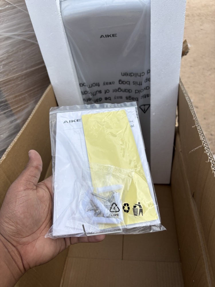 AIKE Hand Dryer silver in Packaging