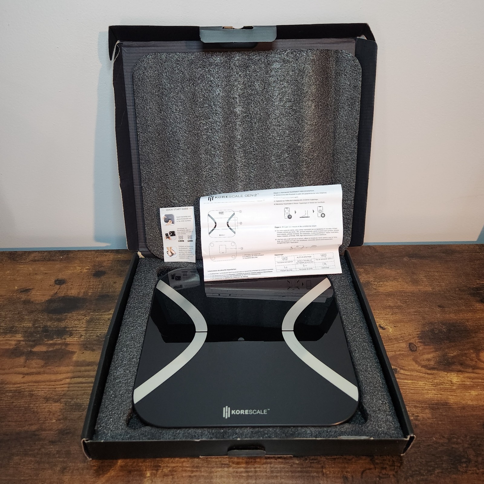 KoreScale Gen 2 Bluetooth Smart Body Scale – Weight, BMI, Body Fat Analyzer