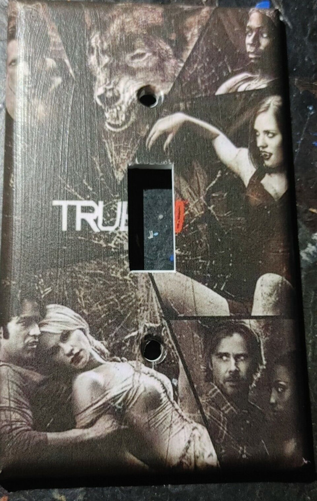 Custom Handmade Trueblood Single Toggle Light Cover