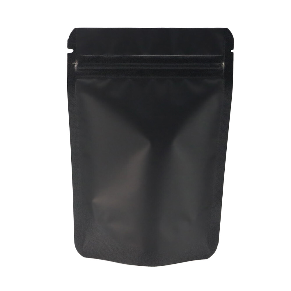 Black Food Safe Packaging Bags Smell Proof Storage Bags Stand Up Bag with Window