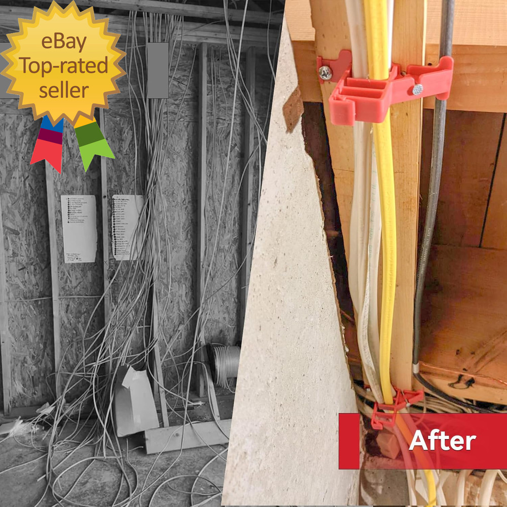 Multi Cable Staples for Romex Clips Plastic Electrical Wire Stackers Secures Ro