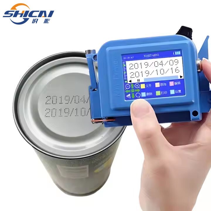 Handheld inkjet printer, date barcode, QR code, plastic bag paper coding machine