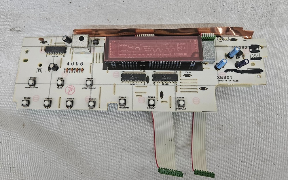YAMAHA CDX-500U CD Player Front DISPLAY PCB Works