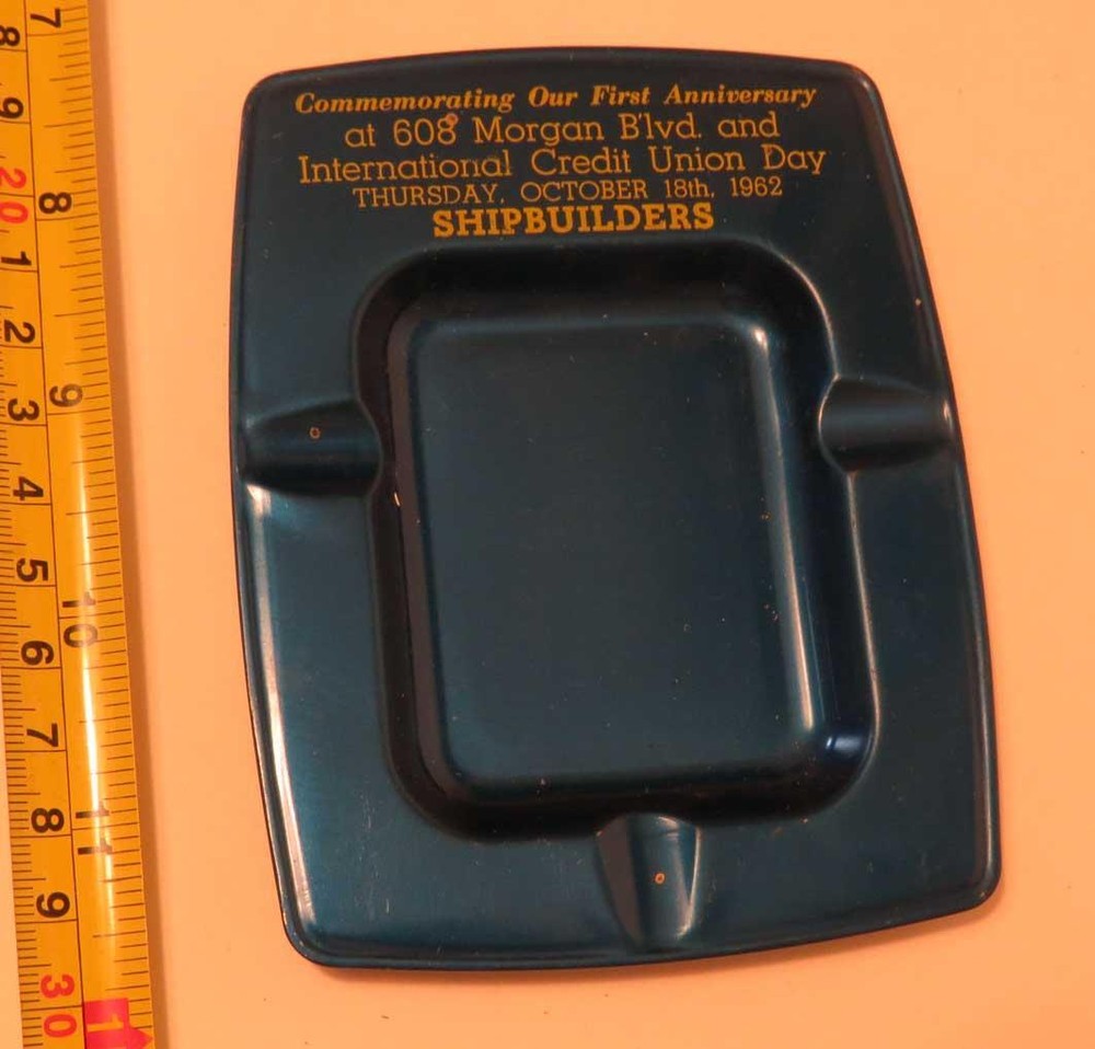 1962 SHIPBUILDERS COMMEMORATIVE ASHTRAY NEW