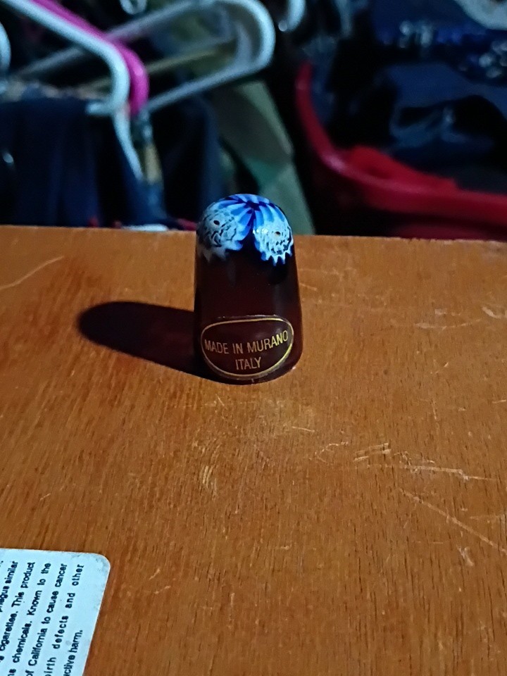 Vtg Murano Glass Thimble