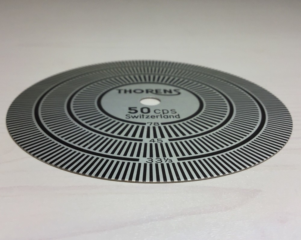 THORENS Strobe Disc Speed Check disc