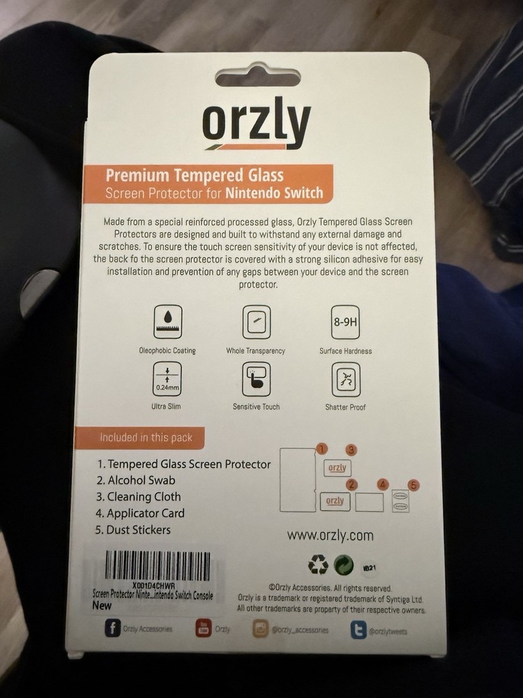 ORZLY Screen Protector For Nintendo Switch NEW