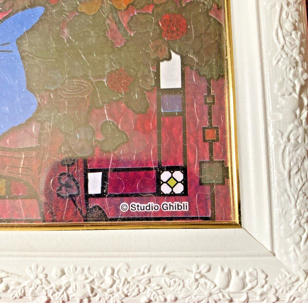 Studio Ghibli Framed /stained glass look/peg for standing