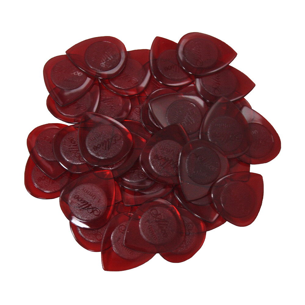 100pcs Alice Heavy 1mm Water Drop Teardrop PC Guitar Picks Plectrums With Box