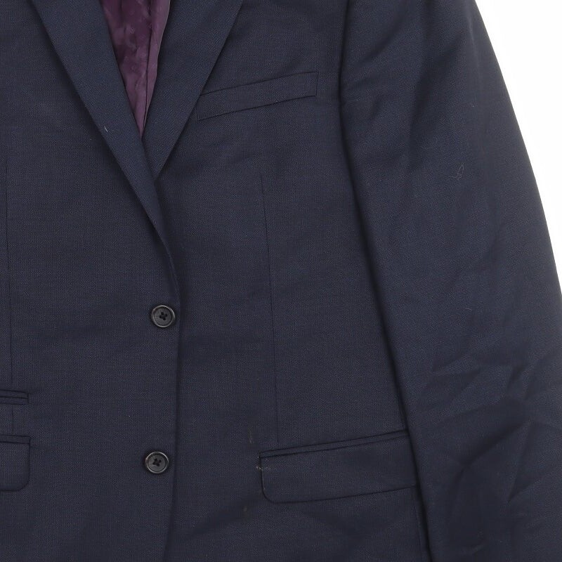 NEXT Mens Blue Wool Blend Suit Jacket Size 42