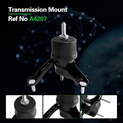 Engine Motor Tran Mount Kit Compatible with Highlander 2008-2013 3.5L V6