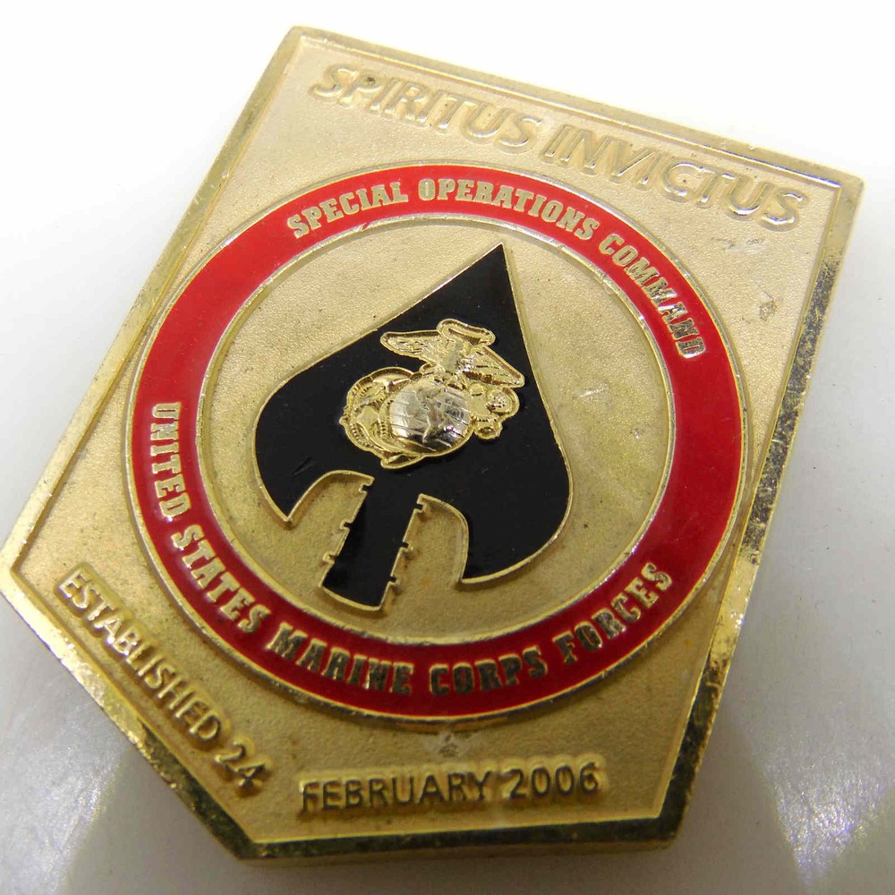 UNITED STATES MARIVE CORPS FORCES SPECIAL OPERATIONS COMMAND CHALLENGE COIN