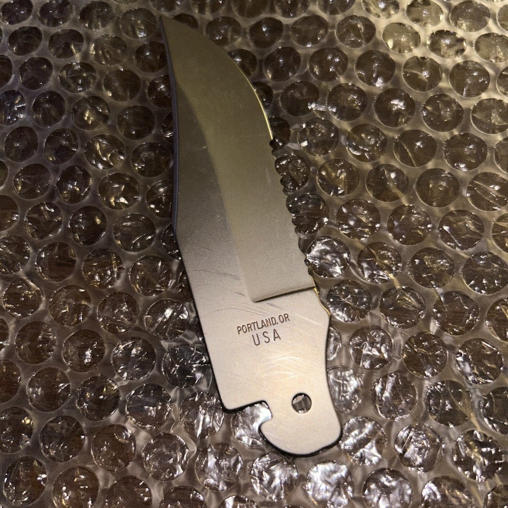 Gerber 650 Replacement Knife Combo Blade Serrated Unsharpened Blank Stainless