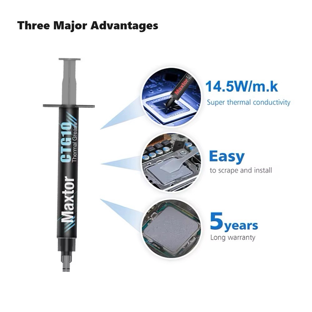 Maxtor CTG10E-4G Thermal Paste 14.5W/mK CPU & GPU