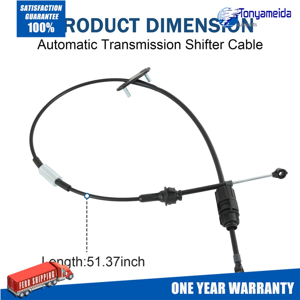 YL8Z-7E395-BA Automatic Transmission Shift Cable For 2001-2003 Ford Escape CD4E